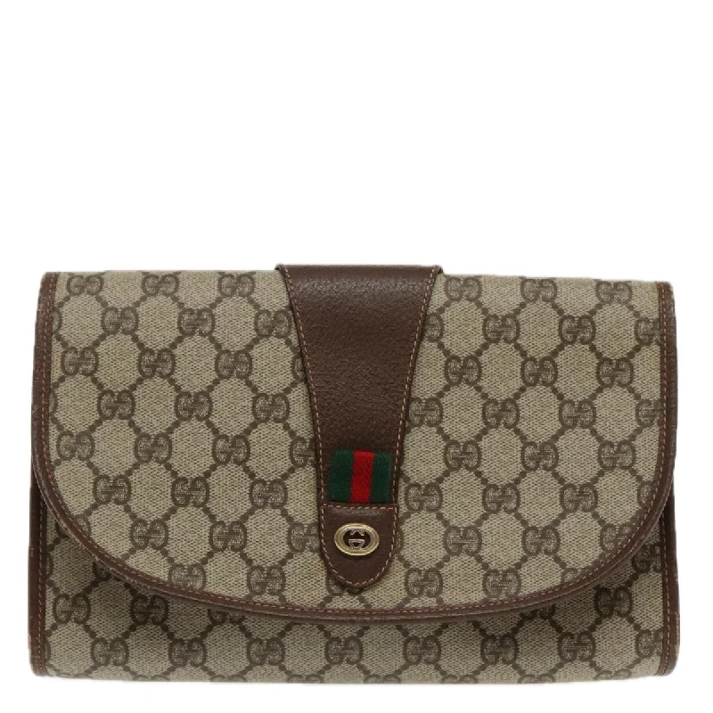 Gucci Sherry  Canvas Clutch Bag (Pre-Owned)