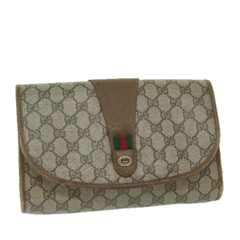 Gucci Sherry  Canvas Clutch Bag (Pre-Owned)