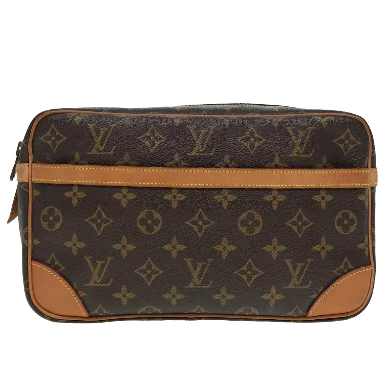 Louis Vuitton Compiegne 28  Canvas Clutch Bag (Pre-Owned)