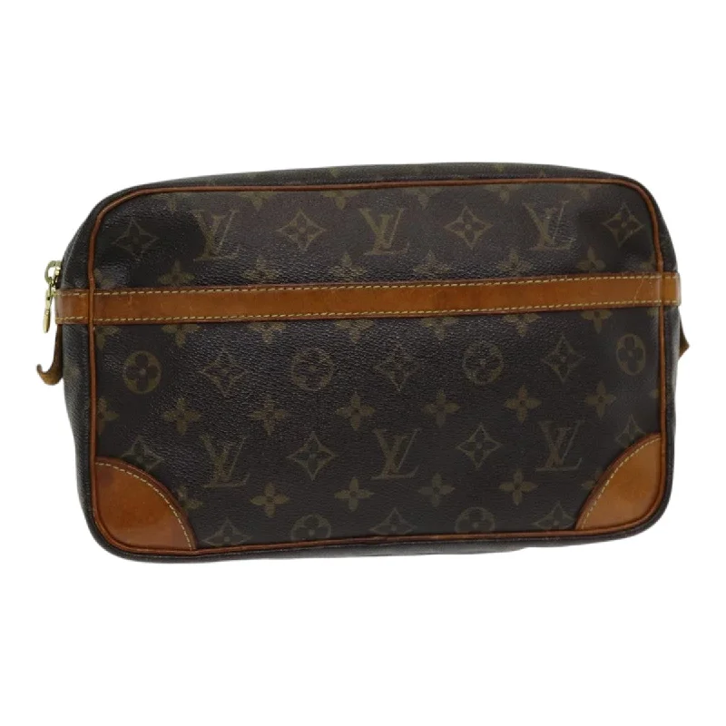 Louis Vuitton Compiegne 28  Canvas Clutch Bag (Pre-Owned)