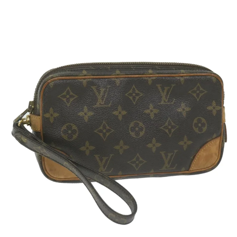 Louis Vuitton Marly Dragonne  Canvas Clutch Bag (Pre-Owned)