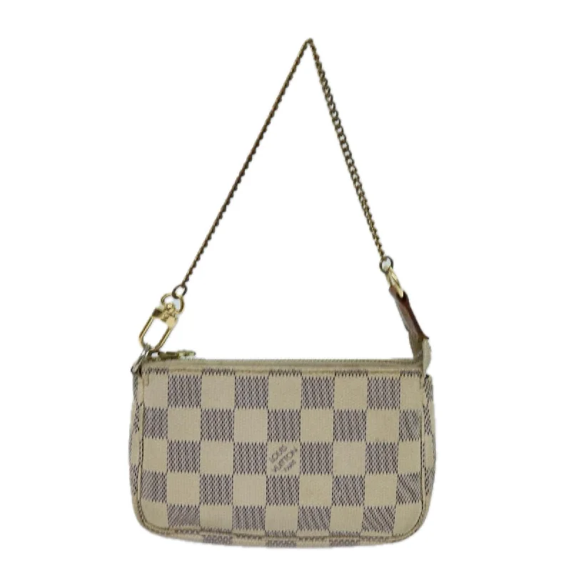 Louis Vuitton Mini Pochette Accessoires  Canvas Clutch Bag (Pre-Owned)