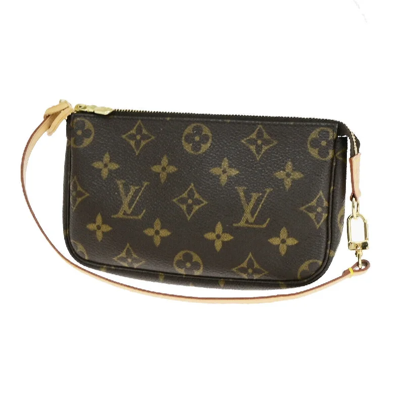 Louis Vuitton Pochette Accessoire  Canvas Clutch Bag (Pre-Owned)