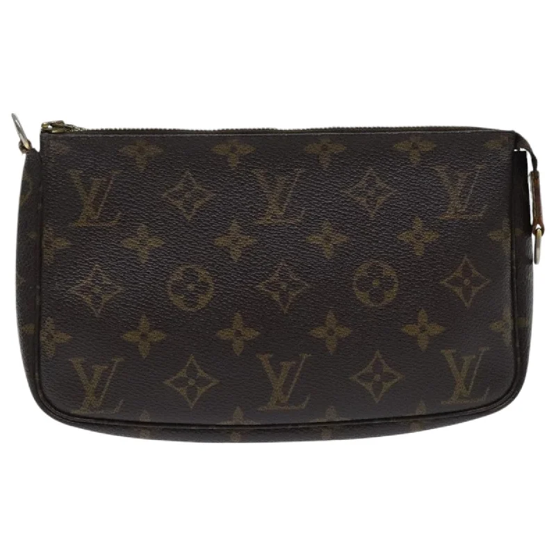 Louis Vuitton Pochette Accessoire  Canvas Clutch Bag (Pre-Owned)