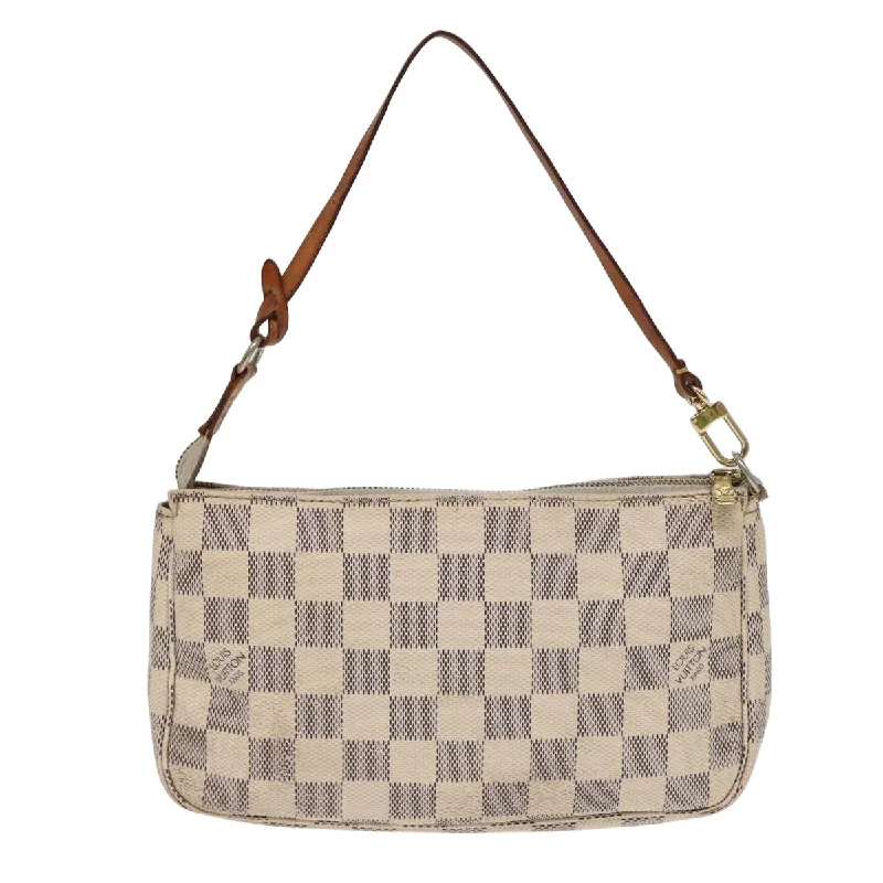 Louis Vuitton Pochette Accessoire  Canvas Clutch Bag (Pre-Owned)