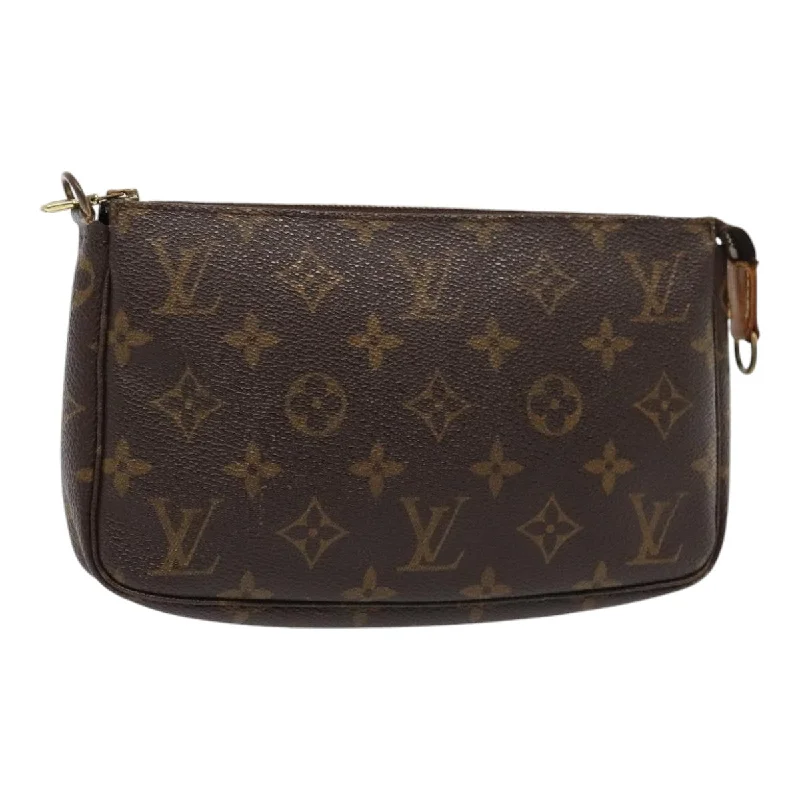 Louis Vuitton Pochette Accessoire  Canvas Clutch Bag (Pre-Owned)