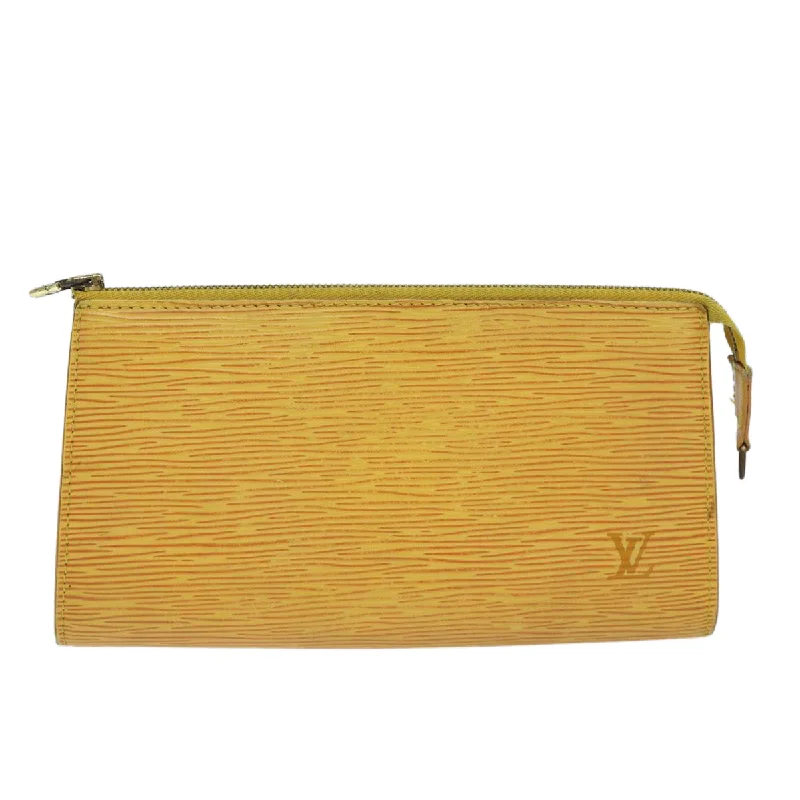 Louis Vuitton Pochette Accessoire  Leather Clutch Bag (Pre-Owned)